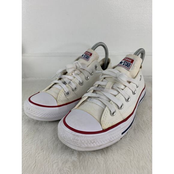 Converse Chuck Taylor All Star White Canvas Low Sneakers Women's 7.5 - Picture 1 of 8
